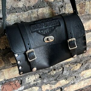 Vintage Harley Davidson, leather purse.